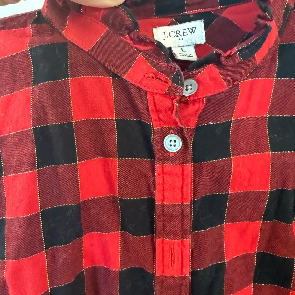 J. Crew women’s flannel - Picture 4 of 8